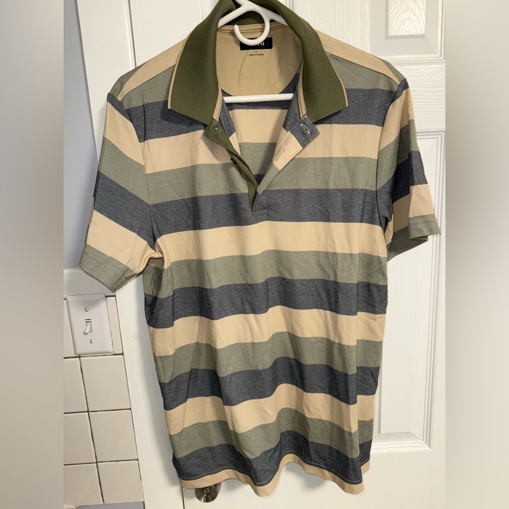 Alfani Green and Cream Sweater